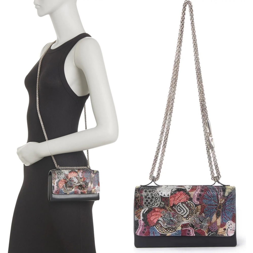 Valentino Multicolor Embellished Shoulder Bag